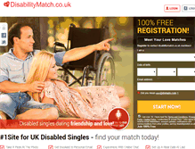 Tablet Screenshot of disabilitymatch.co.uk