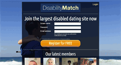 Desktop Screenshot of disabilitymatch.com